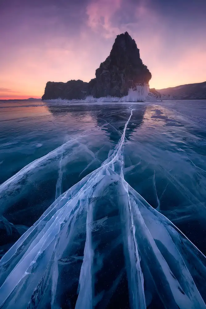 la, De Javier: Baikal-Sonnenuntergang