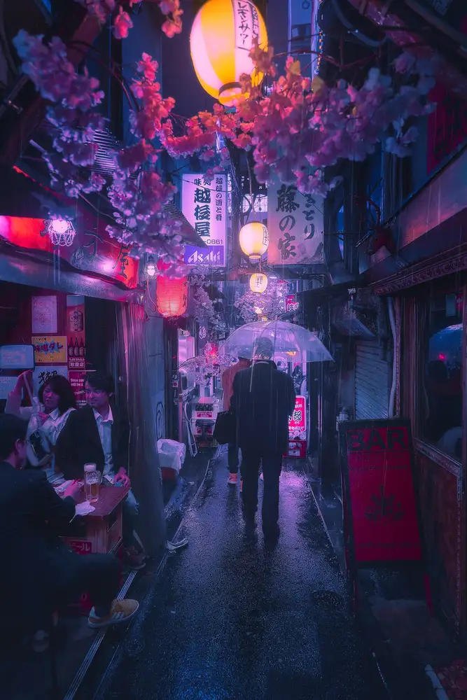 la, De Javier: Blauer Regen von Tokio