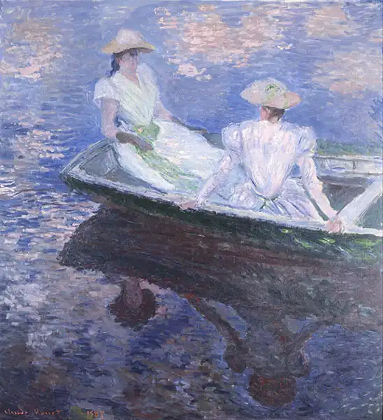 Monet, Claude: Ženy na loďce