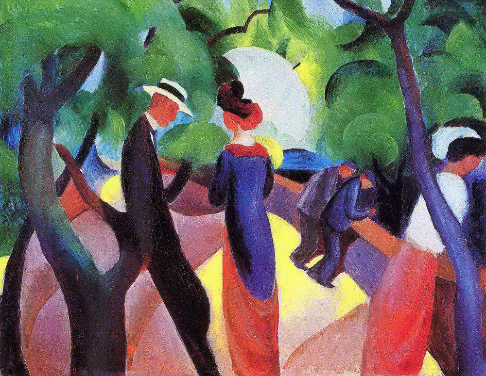 Macke, August: Promenáda