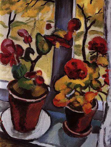 Macke, August: Květiny v okně