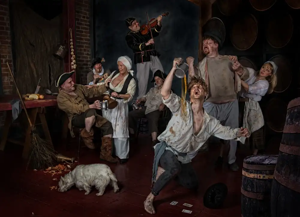 Galon, Derek: Adriaen Brouwer malt seine Tavernenszenen (Hommage an Brouwer – bildender Künstler)