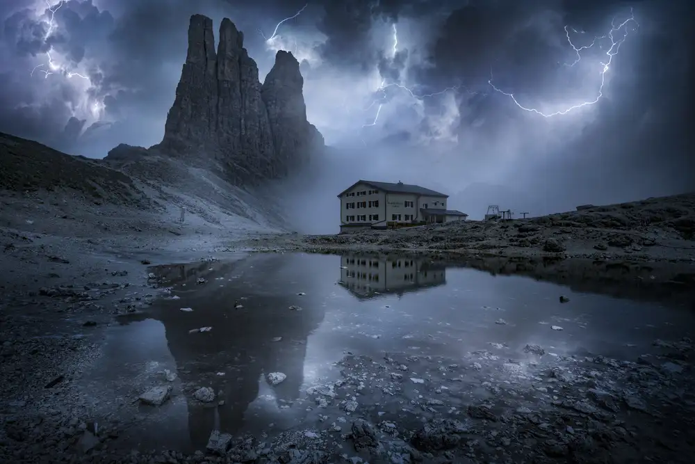 Panizza, Ghizzi Alberto: Temporale sulle Dolomiti