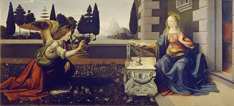 Vinci, Leonardo: Zvěstování Panny Marie