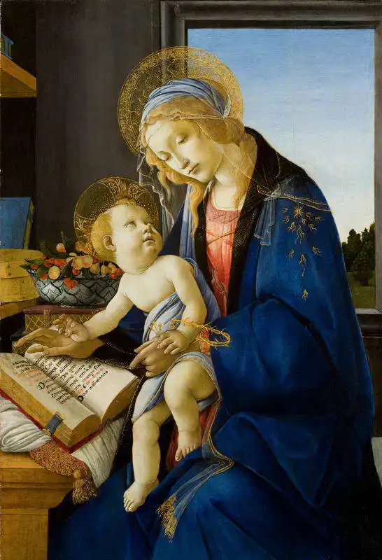 Botticelli, Sandro: Madona s knihou