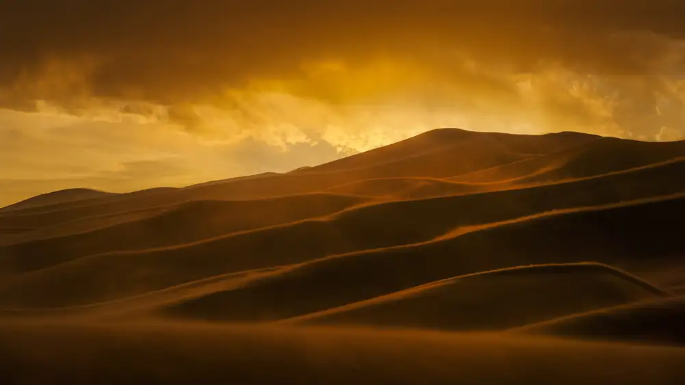 Fan, John: Tramonto nella tempesta di sabbia