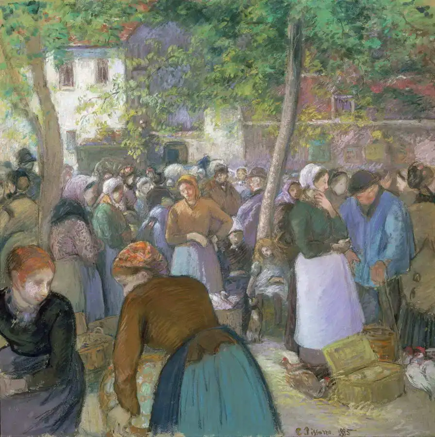 Pissarro, Camille: Drůbeží trh v Gisors