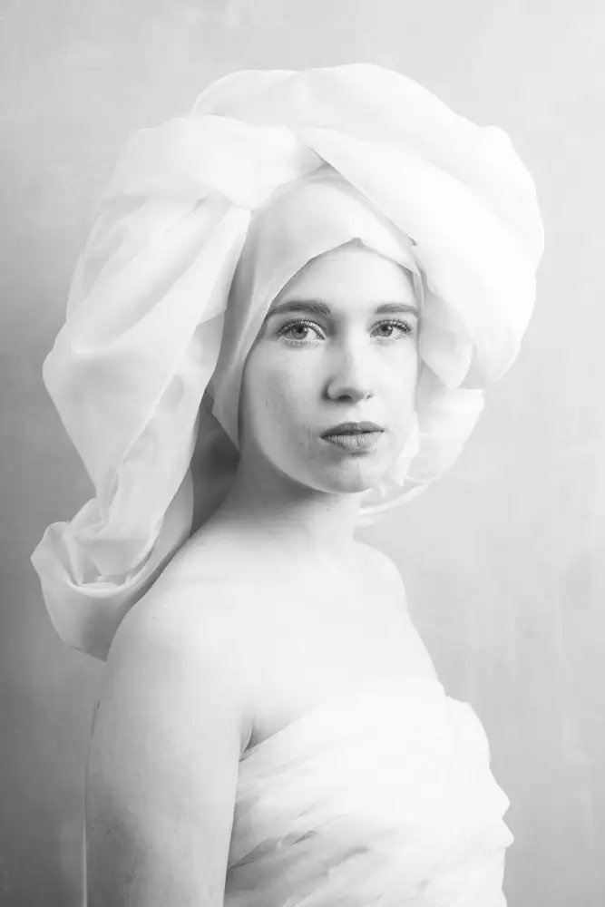 Franke, Ruth: ritratto di giovane donna con turbante