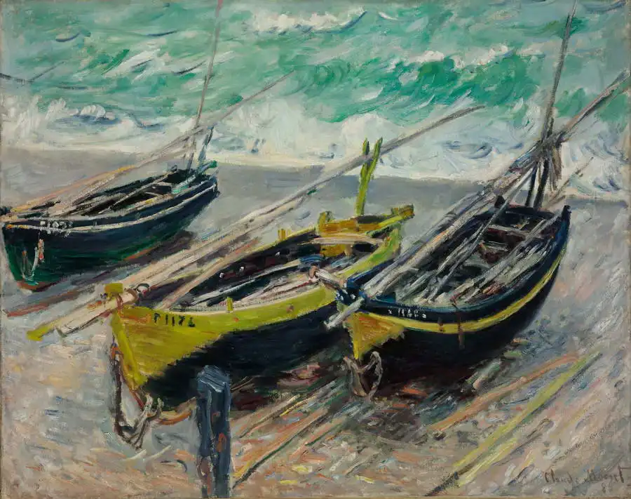 Monet, Claude: Rybářské lodě