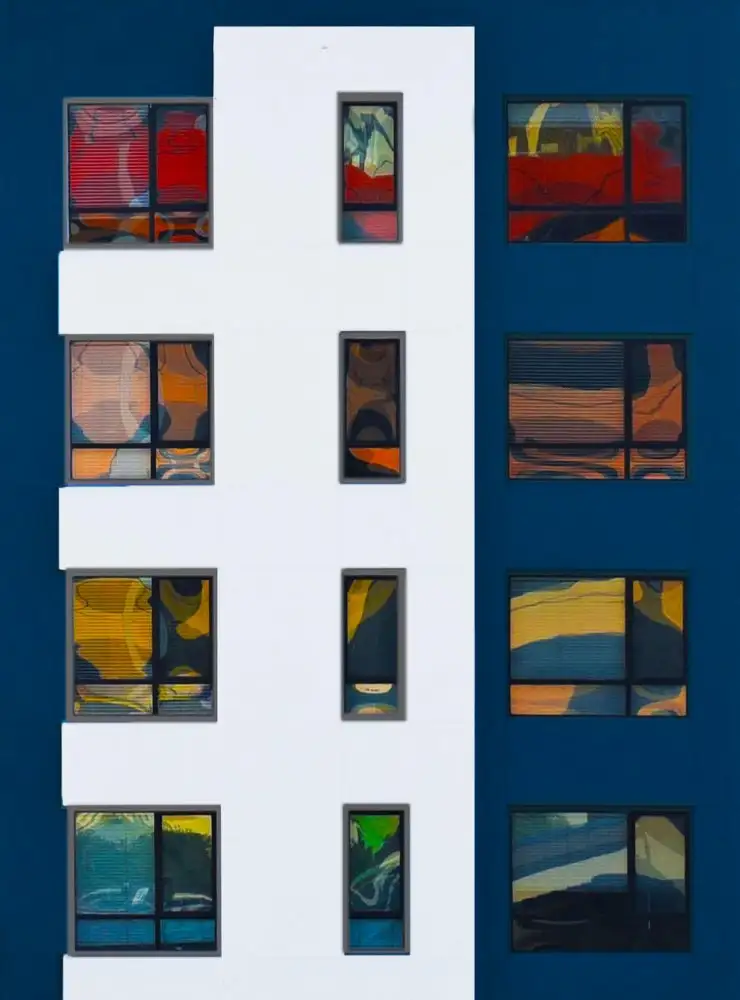 Orbach, Arnon: Reflexionen - Innenstadt von Los Angeles,Kalifornien