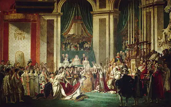 David, Jacques-Louis: Korunovace císaře a císařovny 2.12.1804