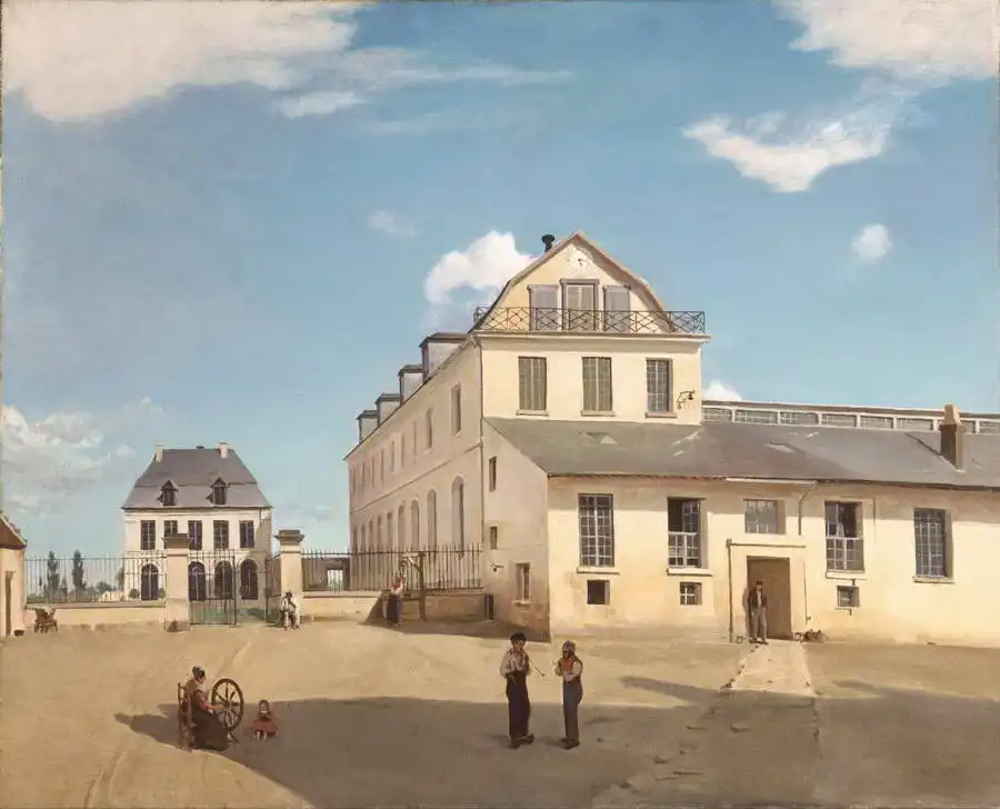 Corot, J. B. Camille: Dům a továrně pana Henryho