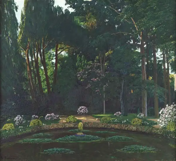 Rusiñol, Santiago: Park Badés, fontána