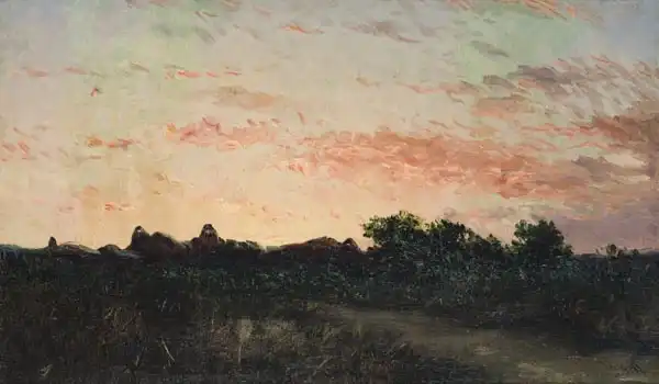 Urgell, Modest: Paysage le soir