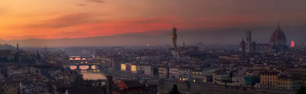 Puerto, del Javier: Orizzonte di tramonto di Firenze