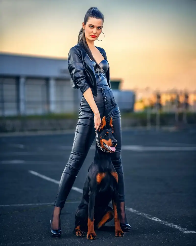 Nanev, Vasil: Daniela and the Doberman Alma