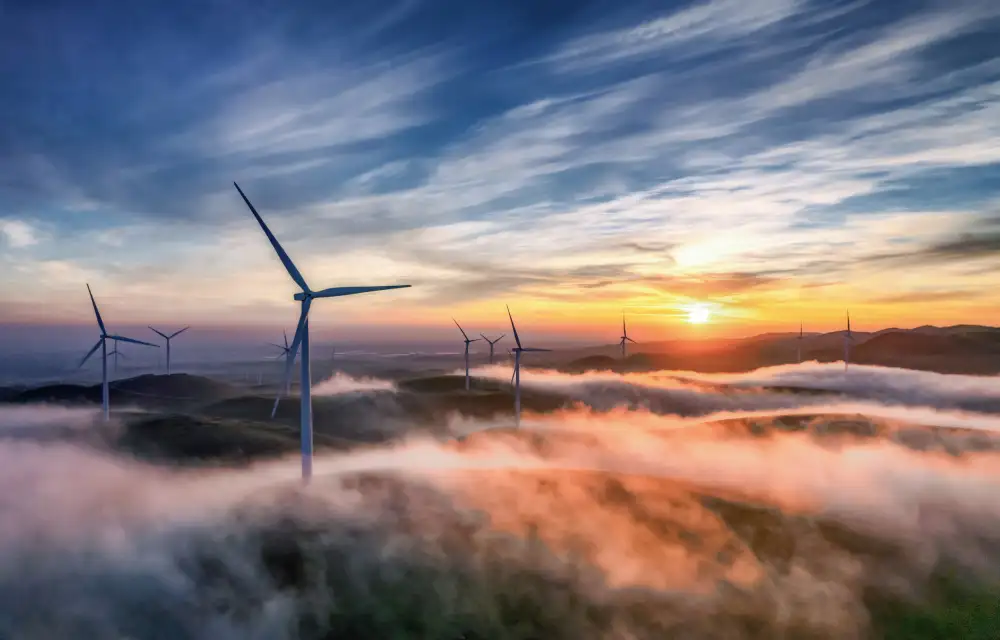 Qiu, Jenny: Sonnenaufgang auf der Windmühlenfarm