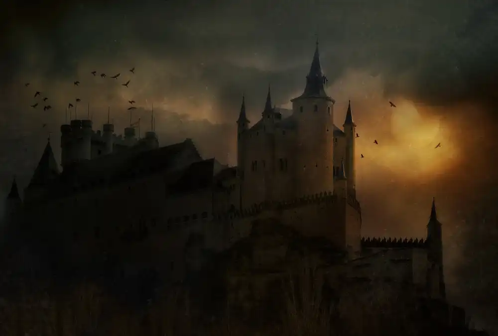Arjona, Elena: Alcazar ze Segovia. Španělsko.