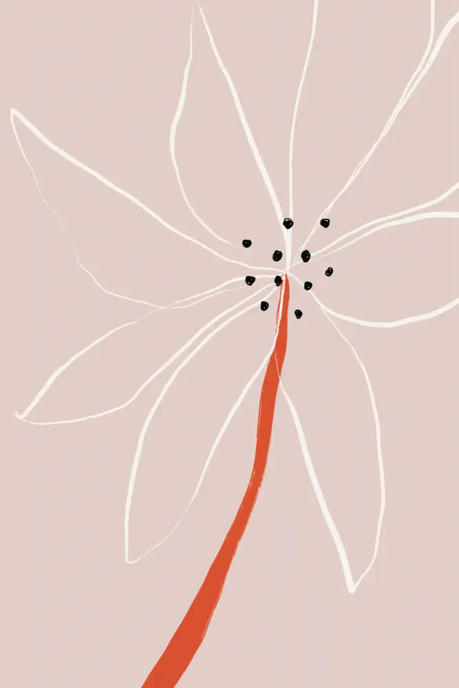 uplusmestudio: Fleur abstraite n°1
