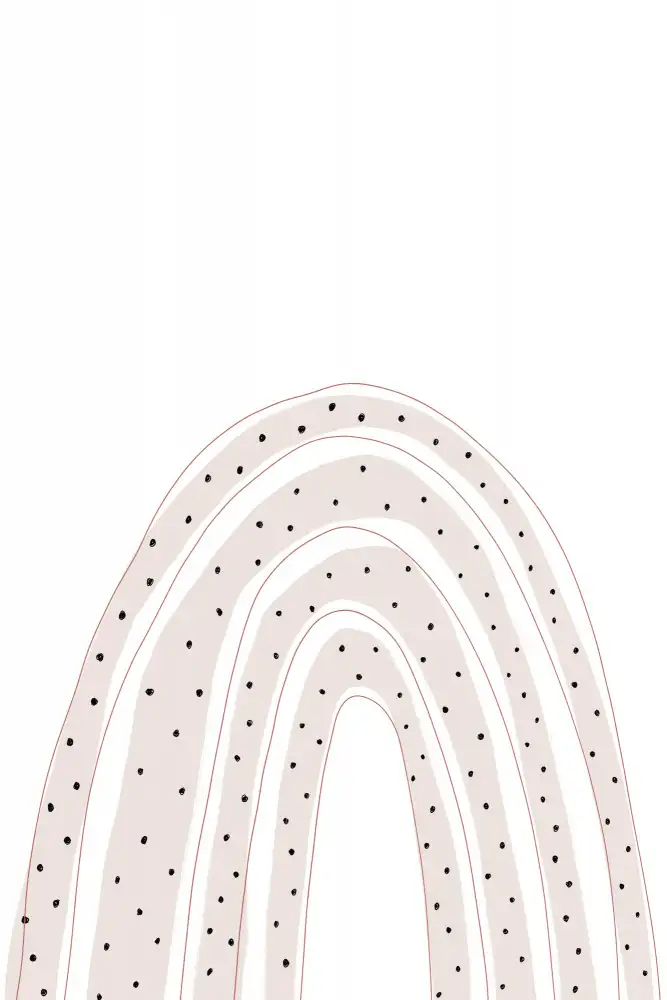 uplusmestudio: Arc-en-ciel en pointillé