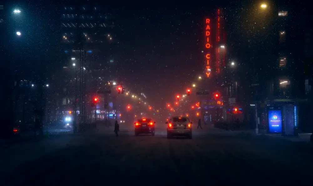 la, De Javier: Verschneites NYC