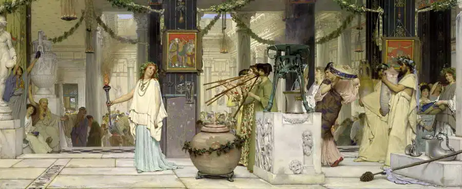 Alma-Tadema, L.: Slavnost vína