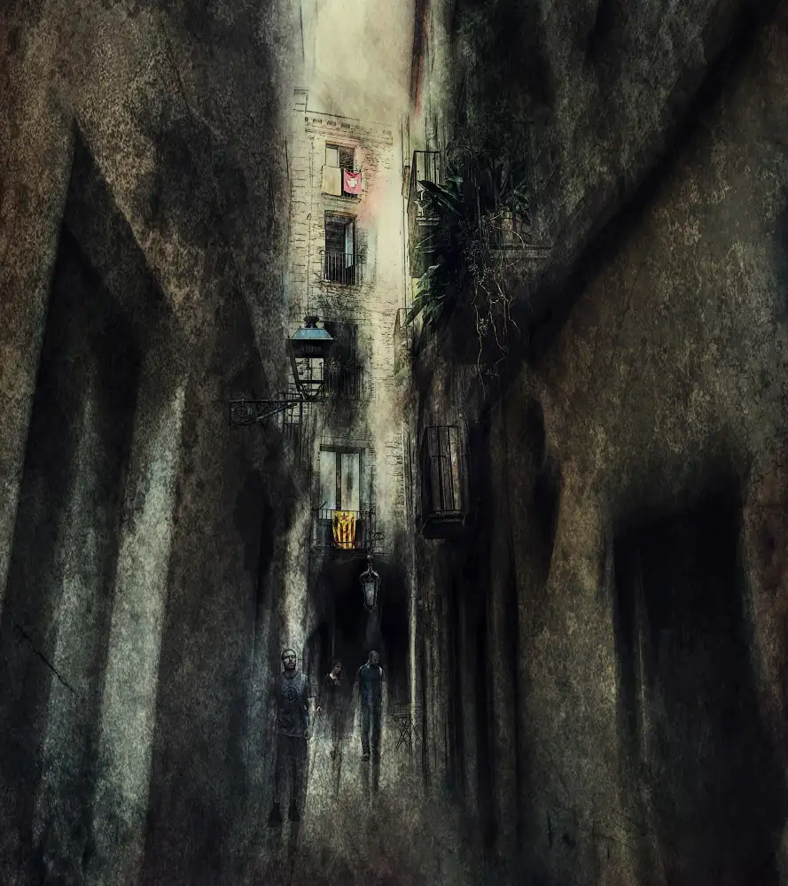 Linden, van Jan: Per le strade di Girona,in Spagna