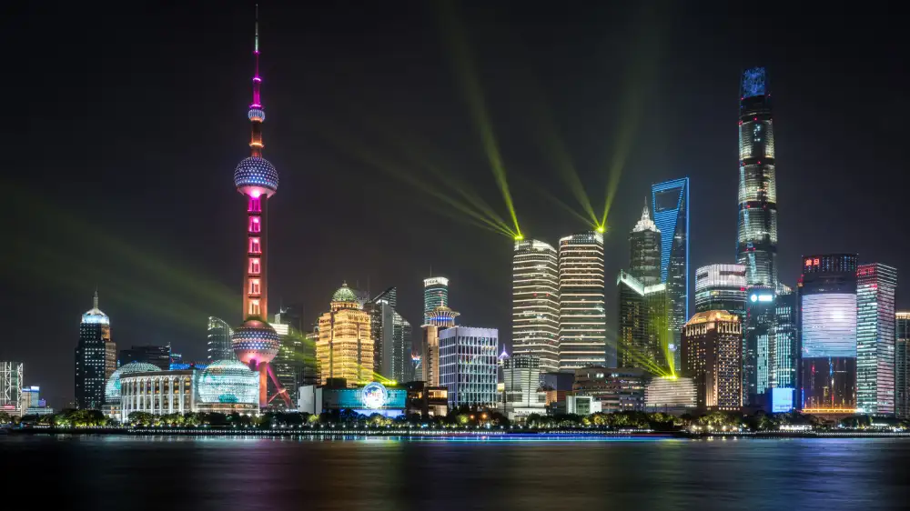 Reichelt, Dieter: Skyline von Shanghai