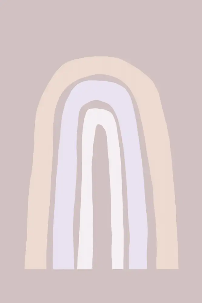 uplusmestudio: Arc-en-ciel minimal n°1