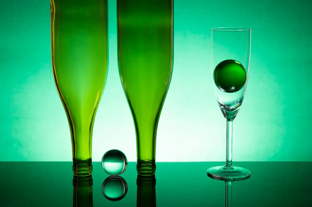 Yakubovitch, Azriel: Grünes Glas #13