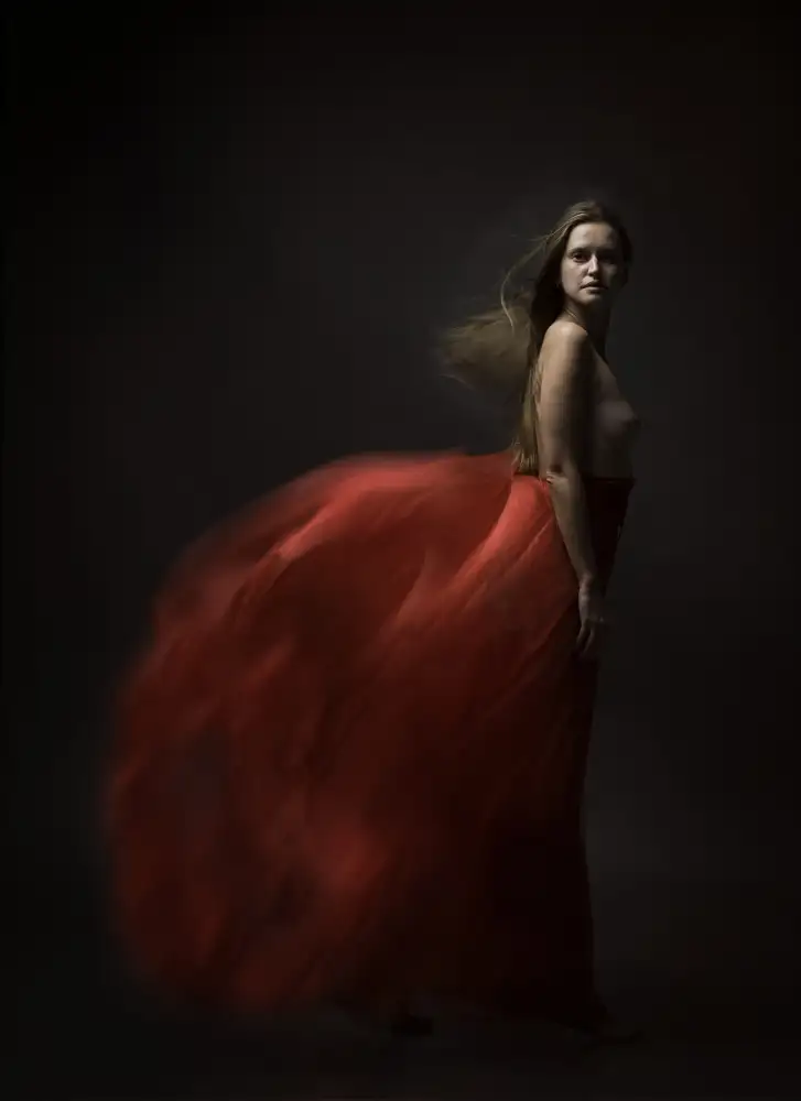 Raskin, Moris: Rouge avec le vent.