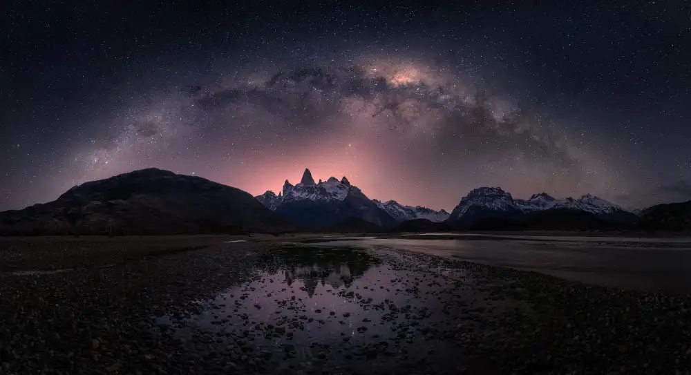 P., Ruiqing: Milchstraße über Fitz Roy