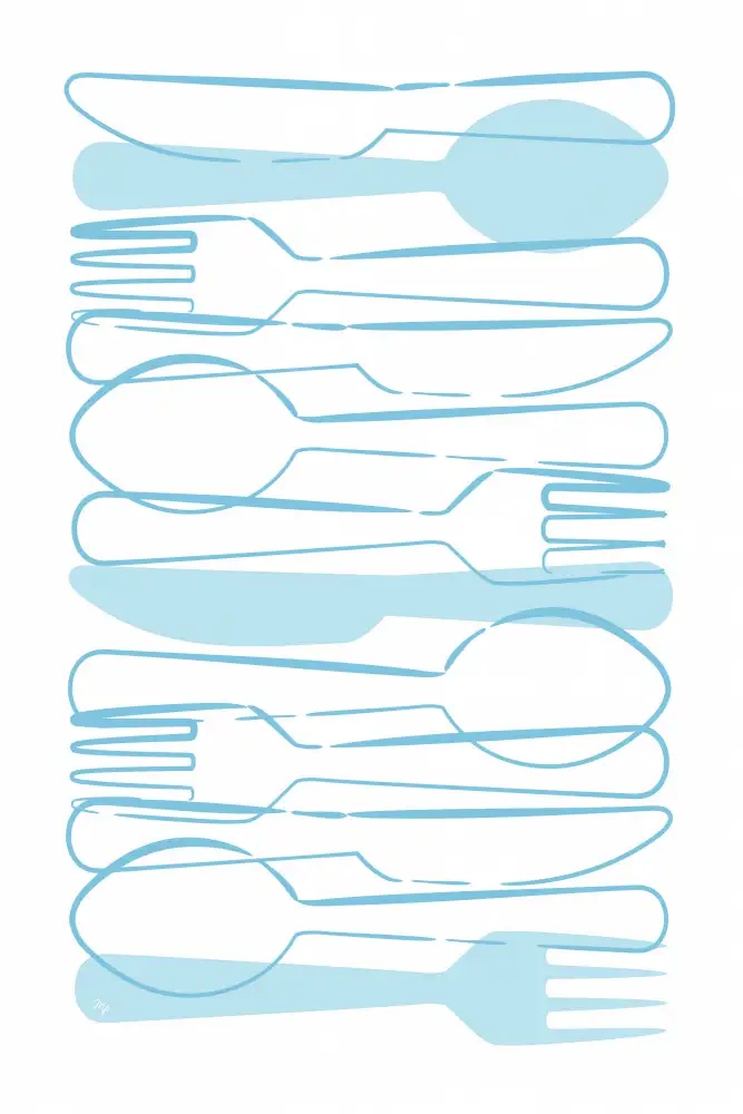 Martina: Couverts Bleus