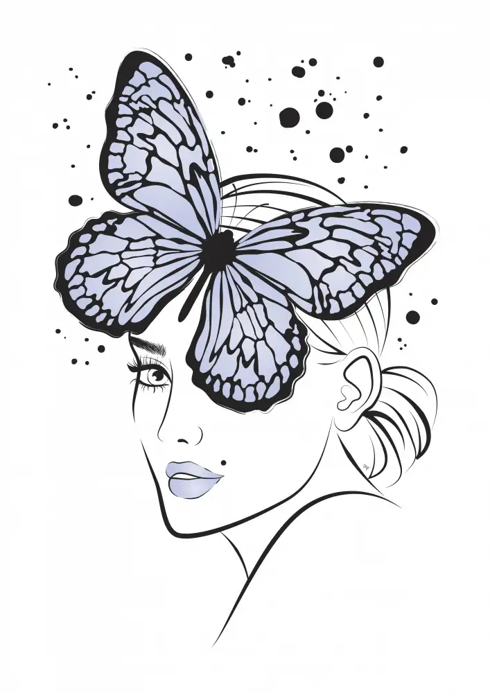 Martina: Papillon Fille Bleu