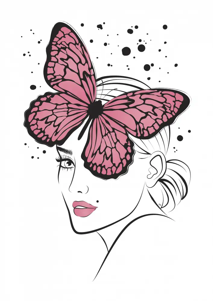 Martina: Papillon Fille Rose