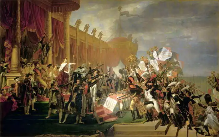 David, Jacques-Louis: Přísaha armády se k císaři 5.12. 1804