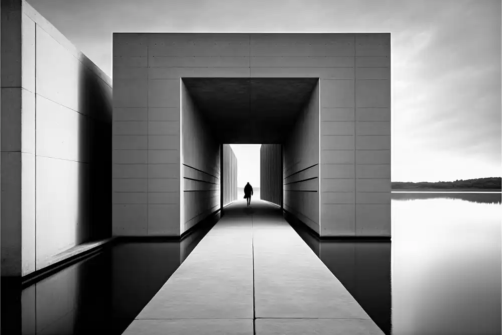 Bunjamin, Antonyus: Minimalismus-Quadratgebäude