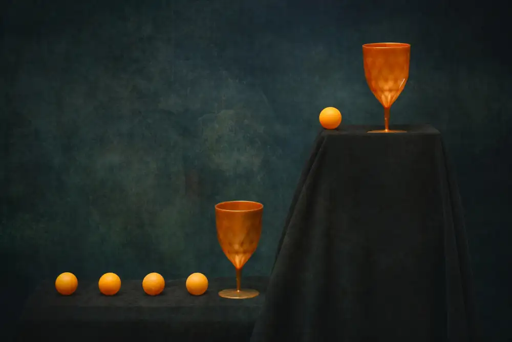 Barkow, Brig: Nature morte géométrique avec des boules