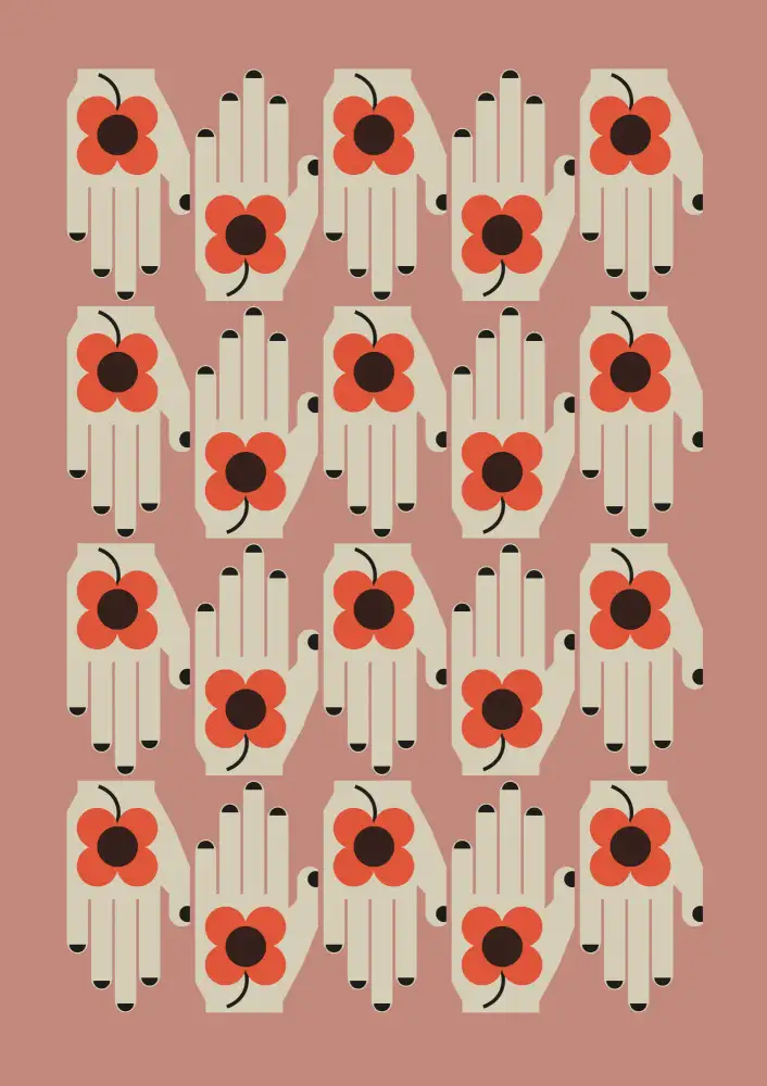 Collett, Frances: Fleur à la main