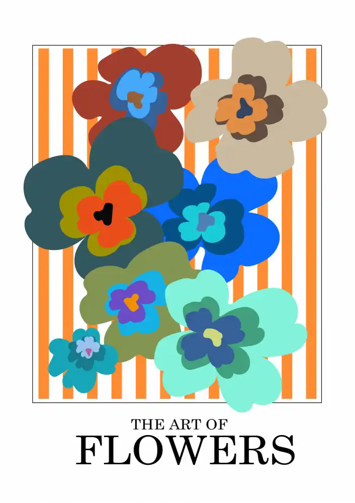 Collett, Frances: L'arte dei fiori a strisce arancioni