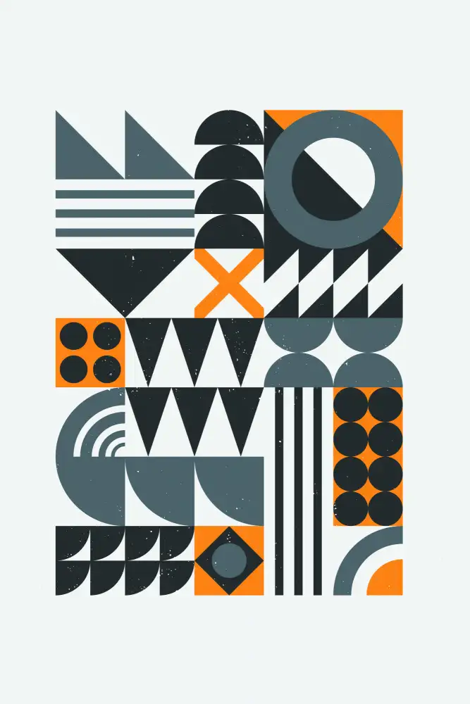 Bauhaus Geometric No1 Poster