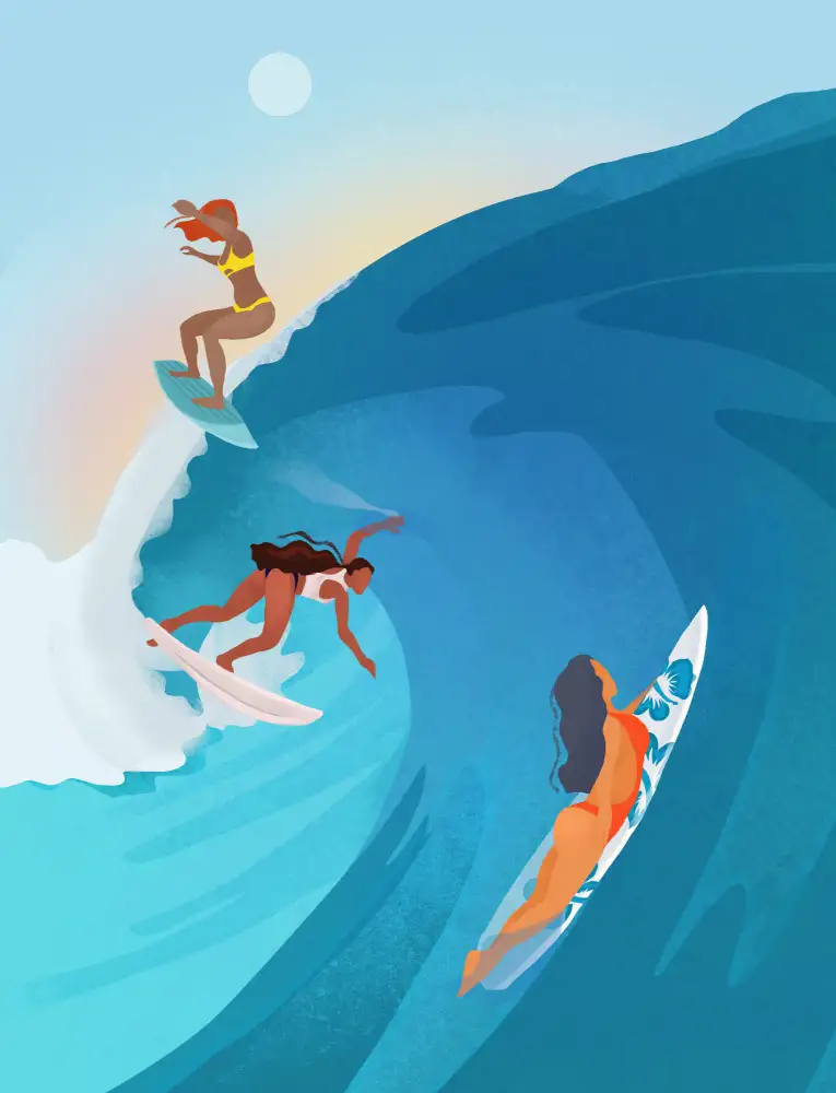 Lizde, Petra: Surfer