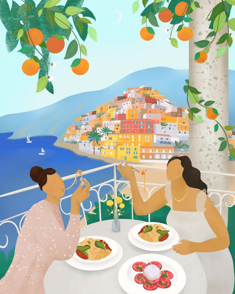 Lizde, Petra: Mädchen in Positano