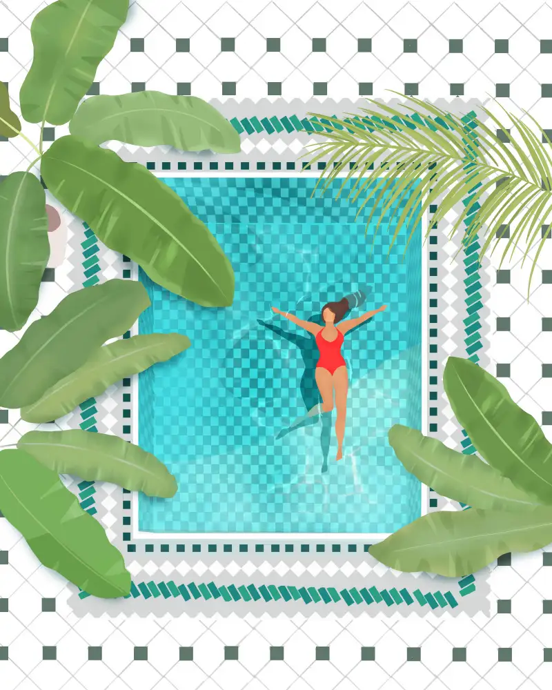 Lizde, Petra: Riad-Pool