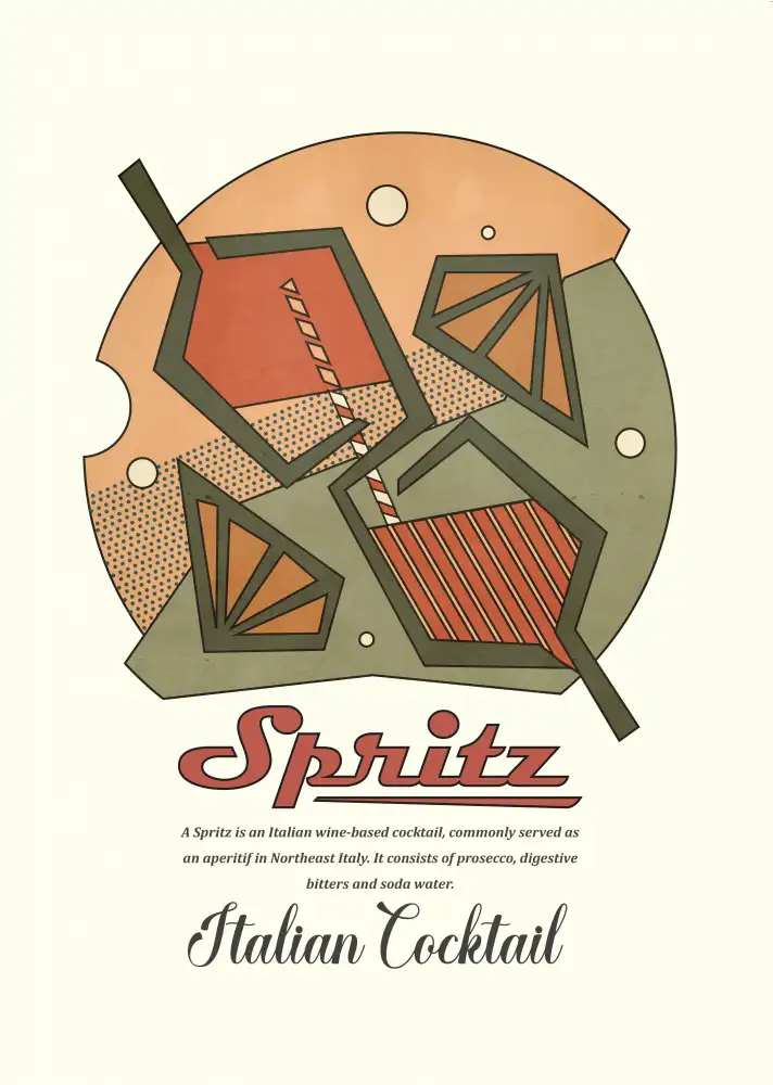 Gemos, Dionisis: Geometrical spritz print