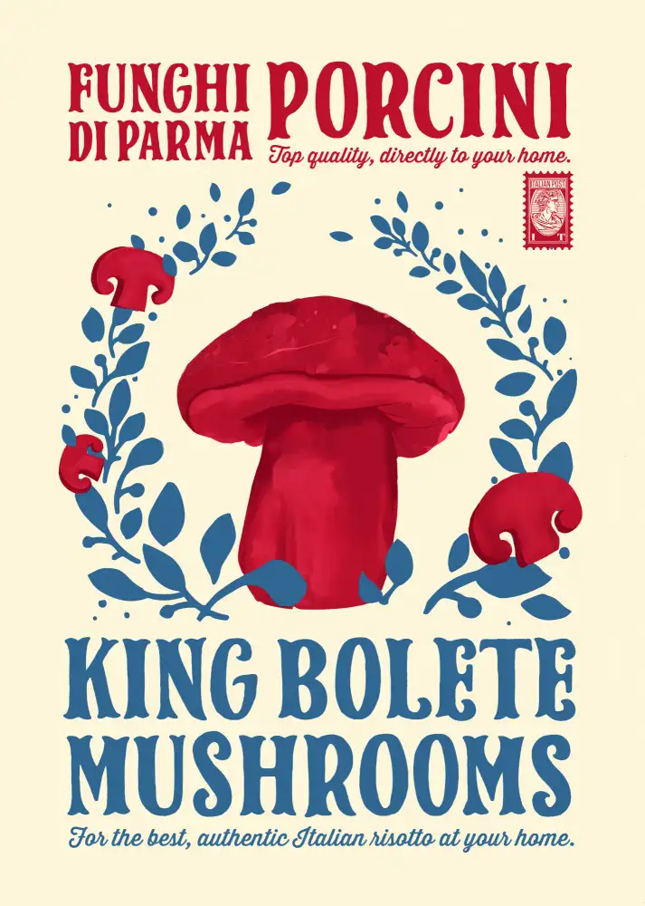 Gemos, Dionisis: Porcini kitchen print