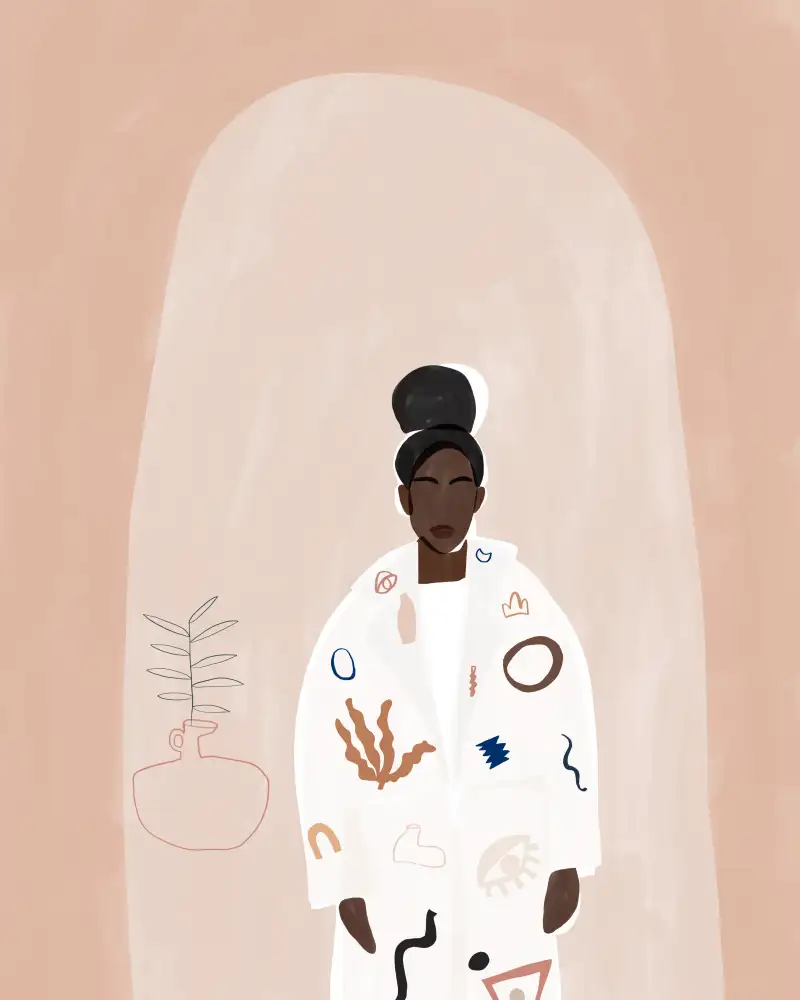 Illustrations, Green Ivy: Giacca astratta