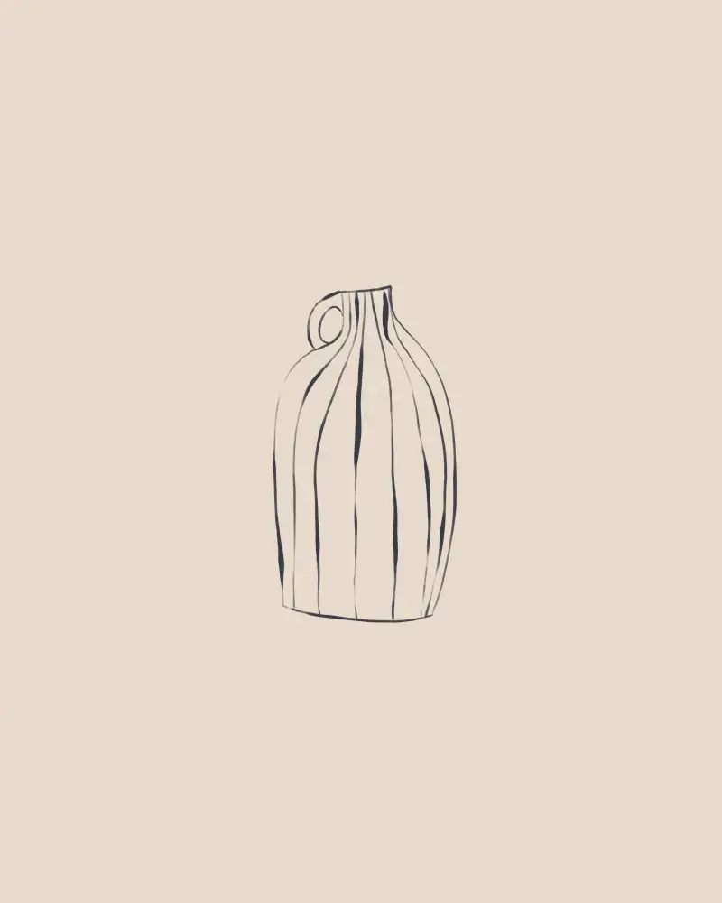 Illustrations, Green Ivy: Vaso a strisce