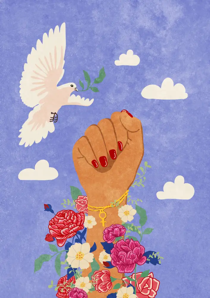 Oltmanns, Raissa: Puño feminista