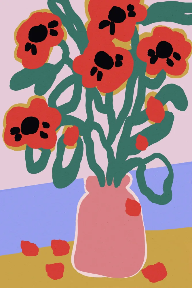 Treechild: Poppy In Pink Vase